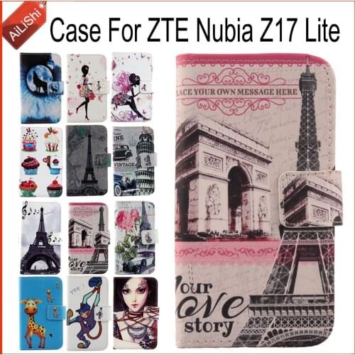 AiLiShi Case For ZTE Nubia Z17 Lite Luxury Flip Leather Case Nubia Z17 Lite ZTE Exclusive 100% Special Phone Cover Skin+Tracking