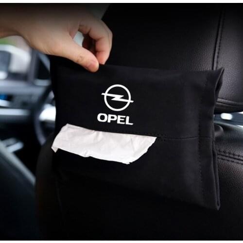 Car hanging type armrest box tissue storage bag Car sun visor hanging paper towel bag for opel insignia astra j h corsa