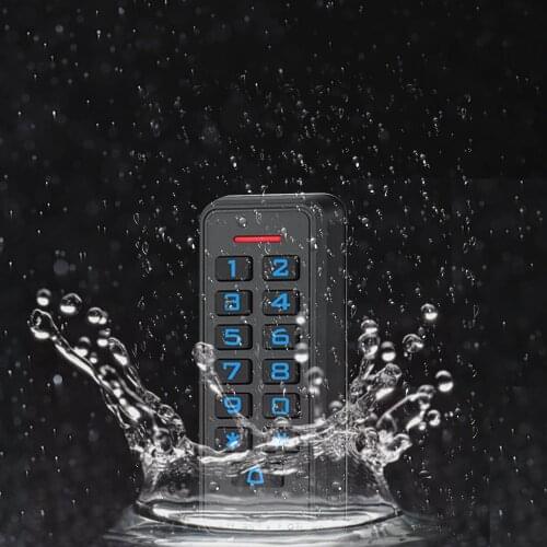 RFID 125KHz Standalone Access Controller IP67 Waterproof Backlight Keyboard Access Control System Support Wiegand 26 output