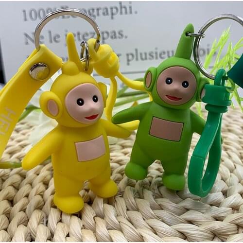 Teletubbies Key Chain Original Cartoon Girls or Women Keychain for Children Christmas Gift Keychain Action Figure Hot Cartoon