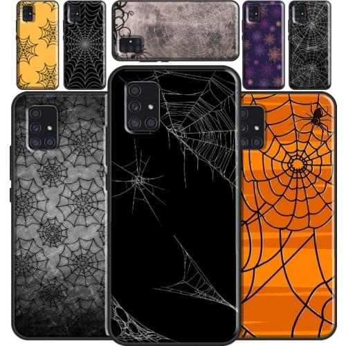 Halloween Spider Webs Case For Samsung A32 A12 A42 A52 A72 A02 A10 A20 S A40 A50 A70 A21S A20e A31 A41 A51 A71