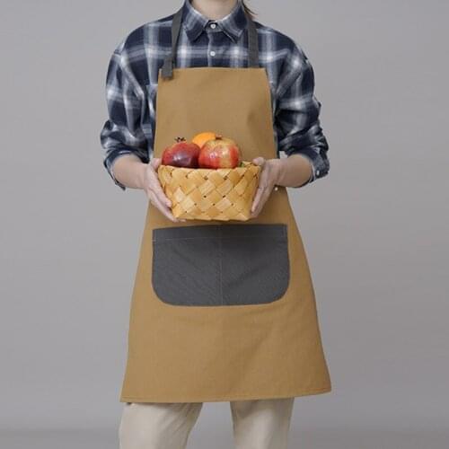 Cotton Bib Apron Cooking Baking Florist Gardening Crafting Workwear Cafe Barista Restaurant Waitstaff Pastry Chef Uniform E32