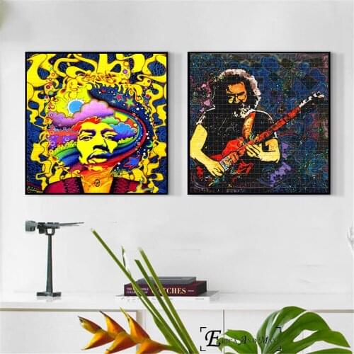 Art Acid Pop Lsd Jimi Singer Posters and Prints Wall art Decorative Picture Canvas Painting For Living Room Home Decor Unframed