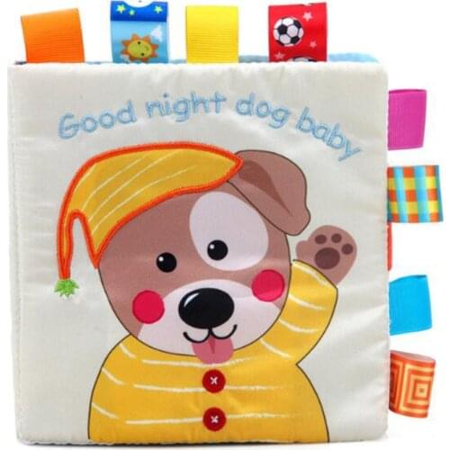 Baby Cloth Book Can Mouth Bite Doesn'T Fade Puppy Dog Cute Kawaii Books Baby Not Torn Early Education Enlightenment Toy Book