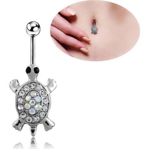 Seashell Turtle Sexy Belly Button Ring 316L Surgical Steel Body Jewelry Piercing