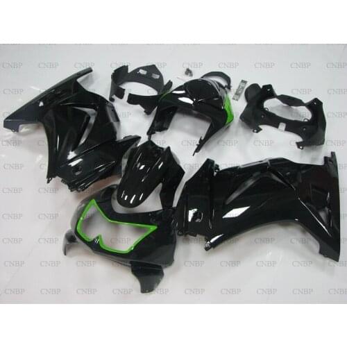 For Kawasaki Zx250r 2008 - 2014 Abs Fairing for Kawasaki Zx250r 11 12 Fairing Kits EX 250 2011 Black Green Plastic Fairings