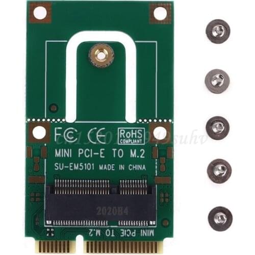 Mini PCI-E to m2 Adapter Converter Expansion Card m2 Key NG-FF E Interface for m2 Wireless Bluetooth WiFi Module
