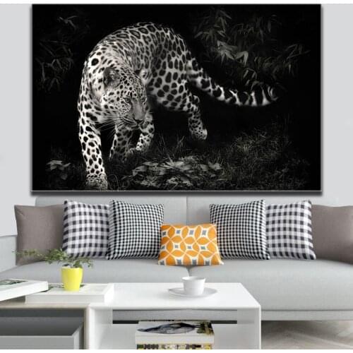 Poster Painting Animal Leopard Wall Art Pictures Cuadros for Artwork Printed on Poster Canvas Painting Home Decor Living Room
