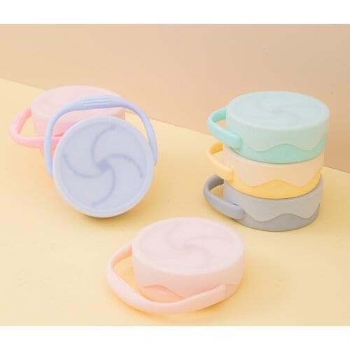 Baby Foldable Feeding Cups Baby Learning Baby Drinkware Silicone Snack Cups For Toddlers Kids BPA Free Silicone Baby Feeding Cup