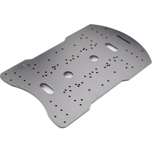 3mm Thickness Aluminum Alloy Frame for Mecanum Wheel Smart Robot Car Chassis 37mm DC Motor 42mm Stepper Motor DIY Toy Parts