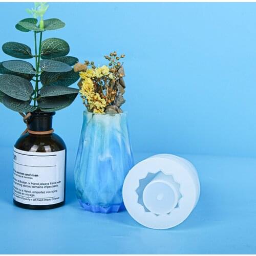 Vases Silicone Mold Concrete Flower Pot Vase Mold Resin Casting Molds For DIY Crafts Home Decorative Mould New