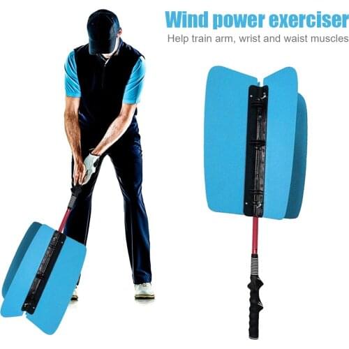 Golf Speed Practice Training Fan Wind Resistance Golf Club Swing Strength Power Trainer Aids Golfer Accessories
