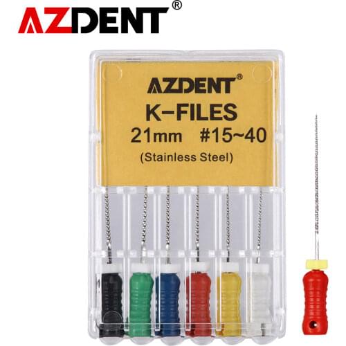 21mm/25mm K-Flies Stainless Steel Dental Endodontic Root Canal Hand Use File Root Canal File