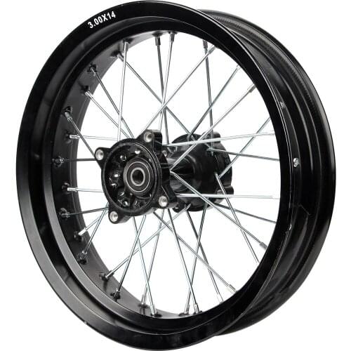 12mm 15mm Hole Hub 3.00 x 14 Aluminum Alloy Rear Wheel Rim For Dirt Pit Bike CRF70 XR70
