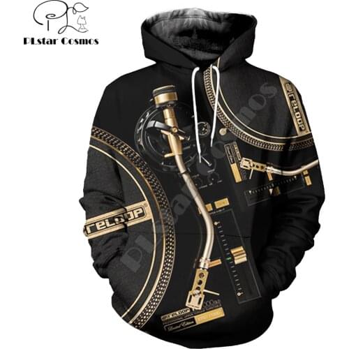 Hip Hop Streetwear Reloop DJ Clothes Hoodies High Quality Hooded Sweatshirt Men & Women Zipper Hoodie Casual Brand Clothing