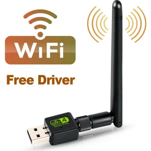 USB Wifi Adapter Antenna Wifi USB Adapter Card Wi-Fi Adapter Ethernet Wifi Network Card Free Driver for