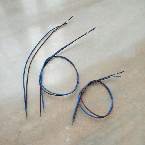 VDE approved 0.5mm2 brown/blue FEP single wire 180 degree High temperature lamp holder connection wire lighting accessories