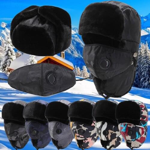 Unisex Winter Lei Feng Hat Ear Protector Warm Cap Outdoor Cycling Skiing Waterproof Warm Earmuff Protection Hat