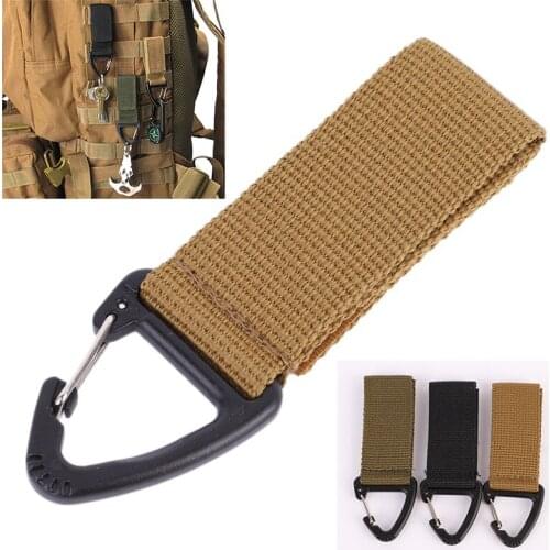 1pcs EDC Military Nylon Clips Keychain Clasp Climbing Camping Quickdraws Hunting Key Outdoor Carabiners Clips