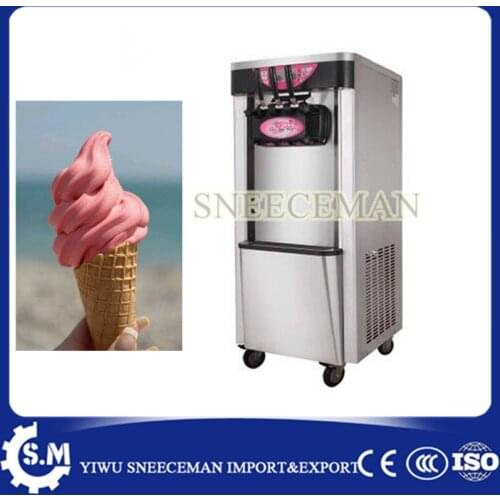 24-30L/H Soft ice cream machine commercial 3-color ice cream maker machine