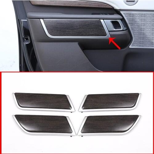 4PCS For Land Rover Discovery 5 LR5 2017 2018 L462 Oak Grain Style ABS Door Decoration Strips Trim Auto Replacement Parts
