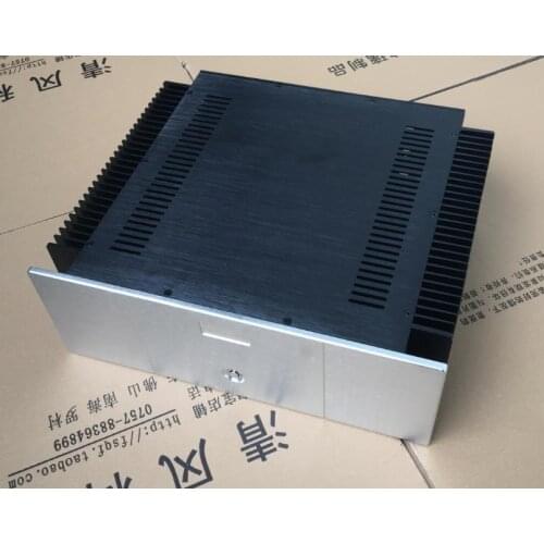 4315 CNC Full Aluminum Chassis Power Amplifier Aluminum Box Shell Panel 430mm*142mm*360mm
