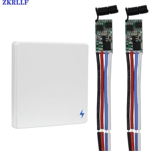 433 Mhz DC 5V 9V 12V 24V Wireless Micro Remote Control Switch RF Relay LED Light Controller Mini Receiver Wall Panel Transmitter