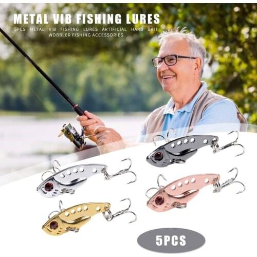 5pcs 3D Imitation Eyes Metal VIB Fishing Lures Artificial Hard Bait Fishing Sinking Wobbler Crankbait Tackle Accessories