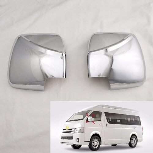 ABS Chrome Car Side Door Rear View Mirror Cover for Toyota HIACE 2008 2012 2016