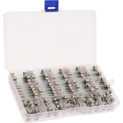 White Glass Car Fuse Box,250PCS 6x30mm Automotive Insuranc Tube Kit 1A,2A,3A,5A,6A,7A,8A,10A,15A,20A