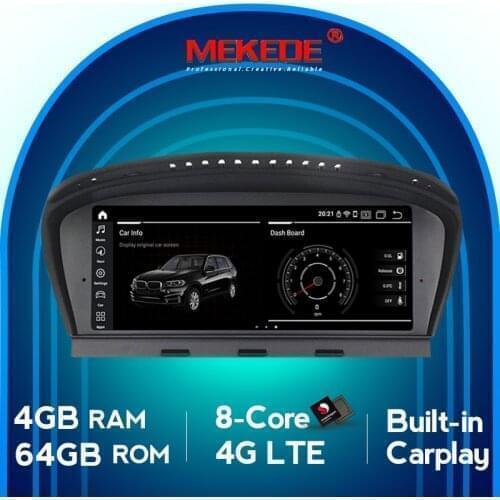 Carplay Snapdragon 625 4G 64G Android 10.0 car dvd player for BMW 5 Series E60 E61 E63 E64 /3 Series E90 E91 E92 MASK CCC CIC
