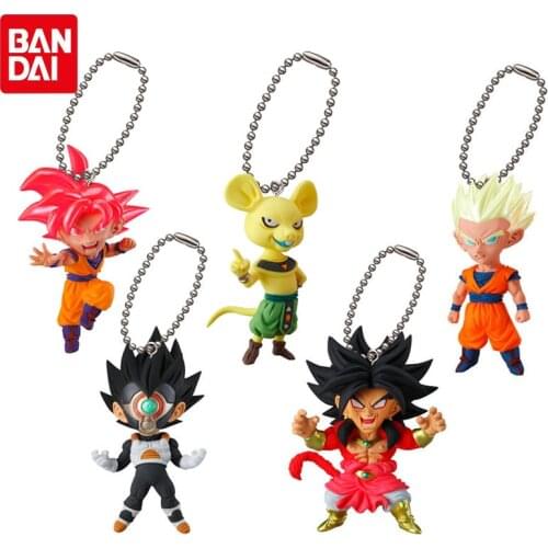 Bandai Gashapon Dragon Ball Super UDM The BURST 27 Series Pendant Keychains Model Toys Son Goku Gohan Quitela Android 18 Broli
