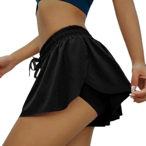 Large Size Skirt Quick Dry Breathable Elastic Double Layer Women Gym Short for Running Sports Wear