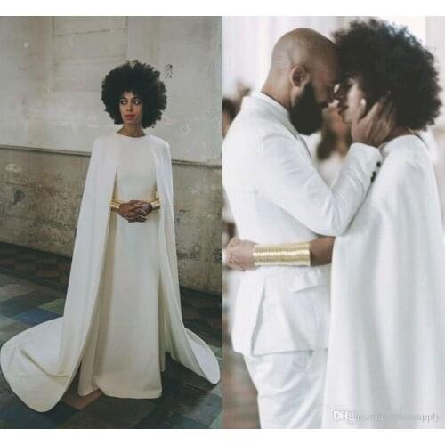 Elegant Evening Gown With Cape Middle East Bridal dresses robe de soiree Muslim Vestido De Noiva Formal Prom evening Dress 2019