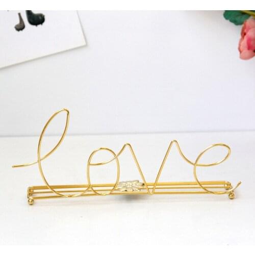 European Metal Letter Ornaments Love Wedding Proposal Decoration Craft Children Christmas Gift For Home Decor Bedroom Decorative