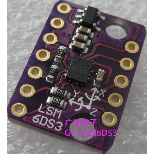 GY-LSM6DS3 module 6 of Degrees Freedom Breakout IIC/SPI transmission