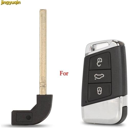 Jingyuqin 30pcs Remote Car Key Fob Shell For Volkswagen VW Passat B8 New Magotan B5 Skoda A7 Variant Insert Smart Auto Fob Blade