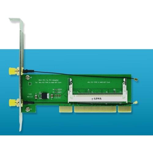 Atheros AR9223 PCI 802.11b/g/n Notebook Wireless WiFi Network Adapter for Desktop Antenna