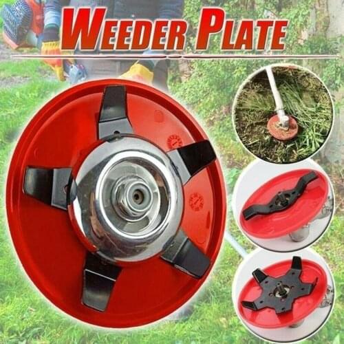 Weeder Plate Blades Multifunctional Lawn Mower Grass Eater Weeding Tray Trimmers Head Brush Cutter Tool Lawn Mower Accessories