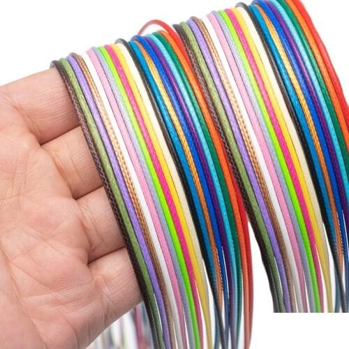 Peixin 15pcs/lot fashion necklace rope crystal pendant rope leather rope wax rope wholesale DIY necklace jewelry making charm