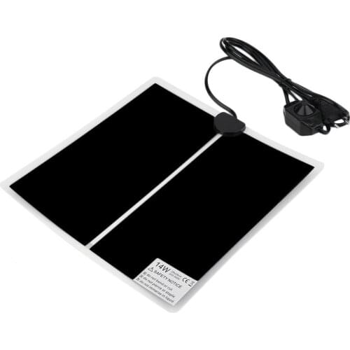 NEW Warmer Bed Mat Pad Amphibians Adjustable Temperature Pet Reptile Heating Heater 14W Far Infrared Rays Radiant Heat