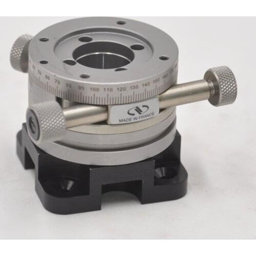 NEWPORT Diameter 46mm Precision Steel Through Hole With Aperture 360 Degree Manual Rotation Stage Thickness 43mm