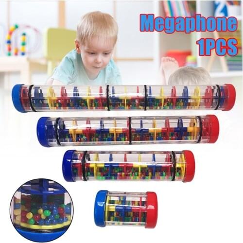 Rainbow Hourglasses Rainmaker Rain Stick Raindrop Sound Musical Toy for Kids Portable BM88