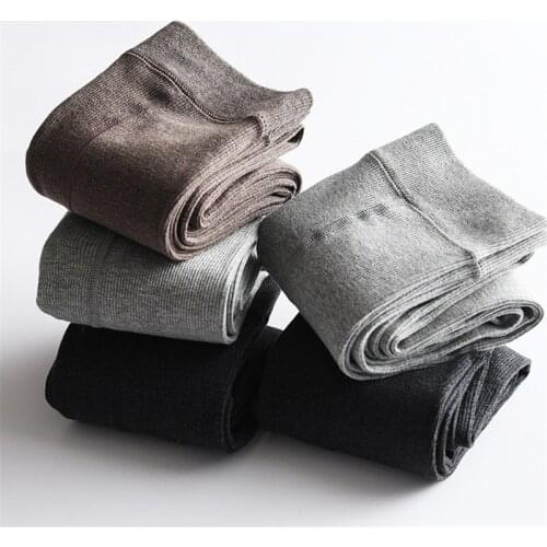 SVOKOR Sexy Warm Leggings Cotton Striped Women Leggings Winter Knitted Thick Leggings Simple Solid Winter Pants