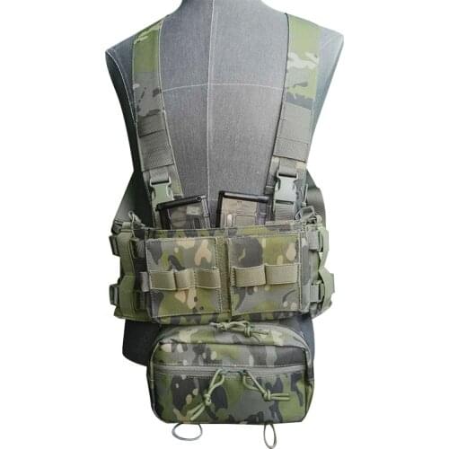 Airsoft Chest Rig Tactical Vest Military Swat Gear Pack Magazine Pouch Holster Molle System Men CS Match Wargame Nylon Waist Bag