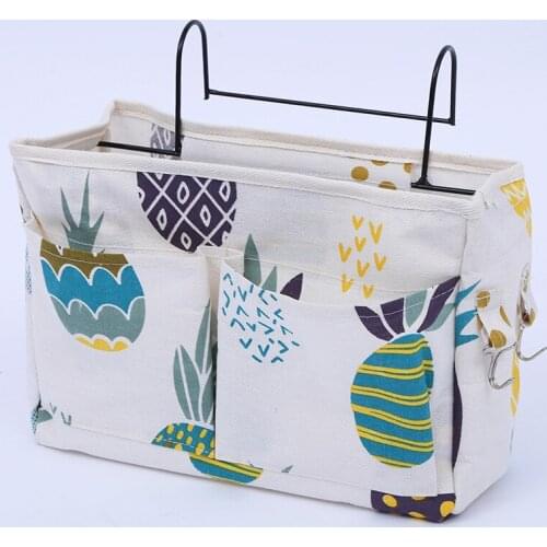 Convenience Hanging Storage Bag Bedside Storage Organizer Dorm Room Phone Book Magazine Storage Bag Holder With Hook Bed Pocket