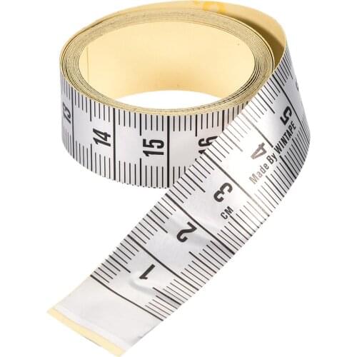 Uxcell Adhesive Backed Tape Measure 150cm Metric Measuring Tool for Tailor Sewing Handcraft Body Measurements and more