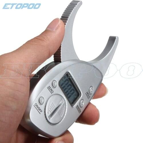 High quality 0-50mm digital body fat caliper skinfold caliper electronic body fat tester
