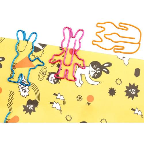 Cute Mouse Paper Clip Cartoon Shape Pin Shaped Paper Clip Metal Paperclip Cute Paper Clips Decorative Metal Clip Paper Clamp