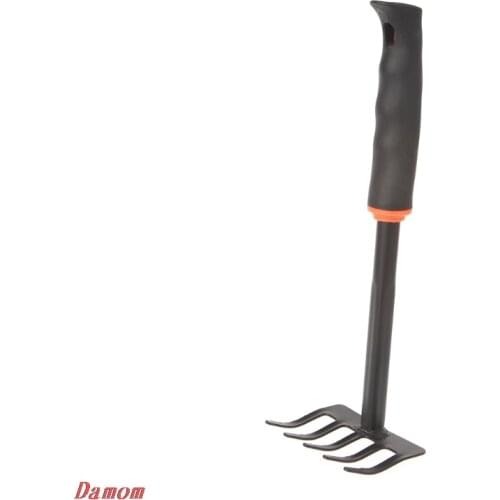 1Pc Portable Digging Tool Mini Steel Rake For Home Garden Transplanting Tool